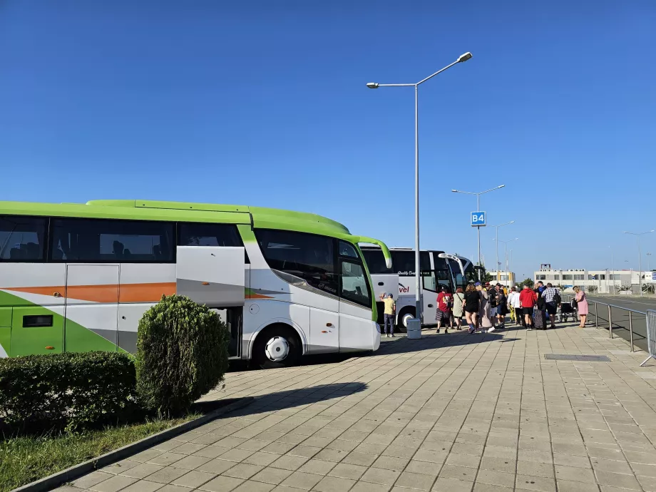 Turist busshållplatser