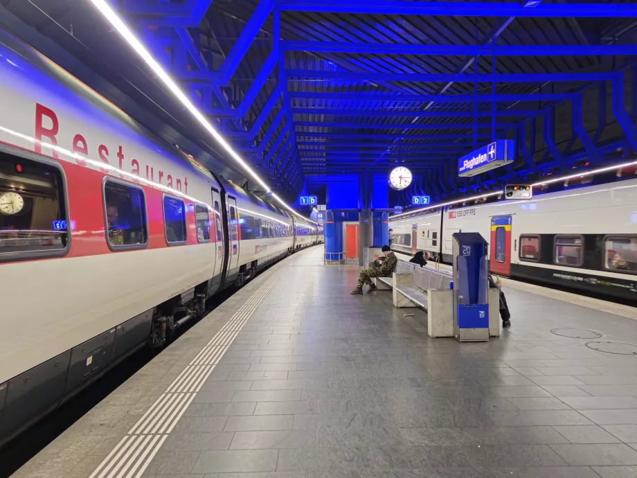 Långdistans tåg, ZRH flygplats