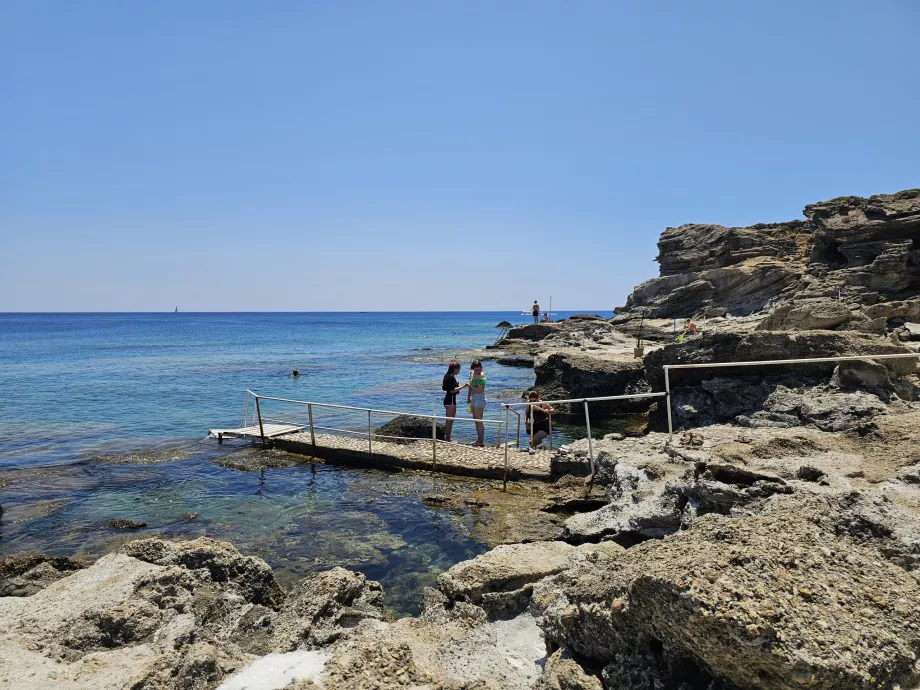 Strand nära Kallithea Springs