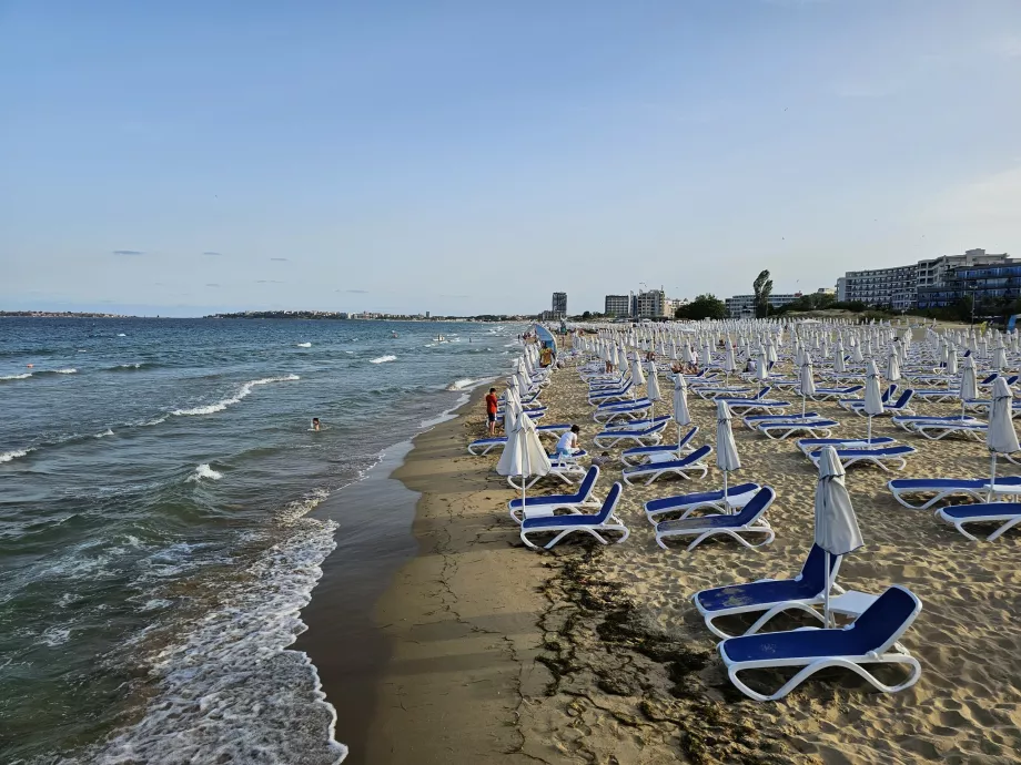Huvudstranden i Sunny Beach