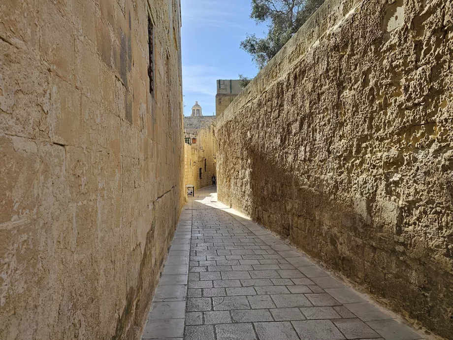 Gatorna i gamla stan i Mdina