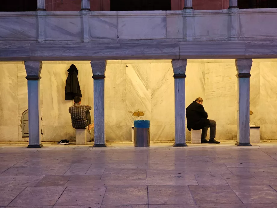 Blå moskén, toaletter