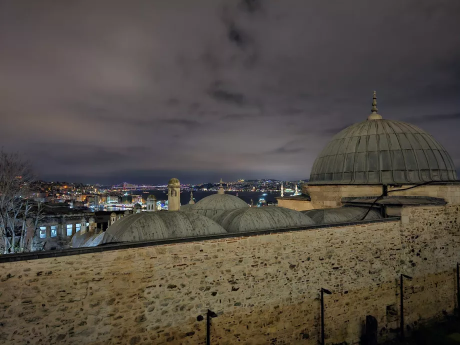 Suleiman-moskén, vy över Istanbul