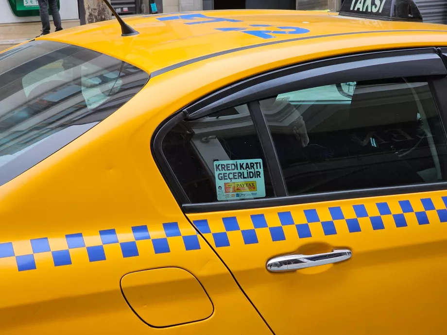 Möjlighet att betala med kort i taxin