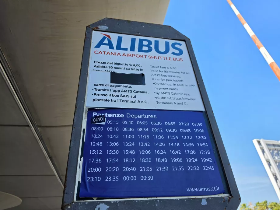 Tidtabell för Alibus