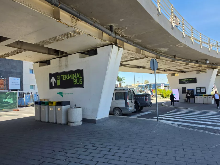 Vägen till bussterminalen