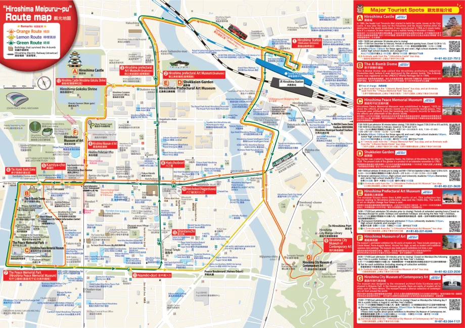 Karta över turistbussar