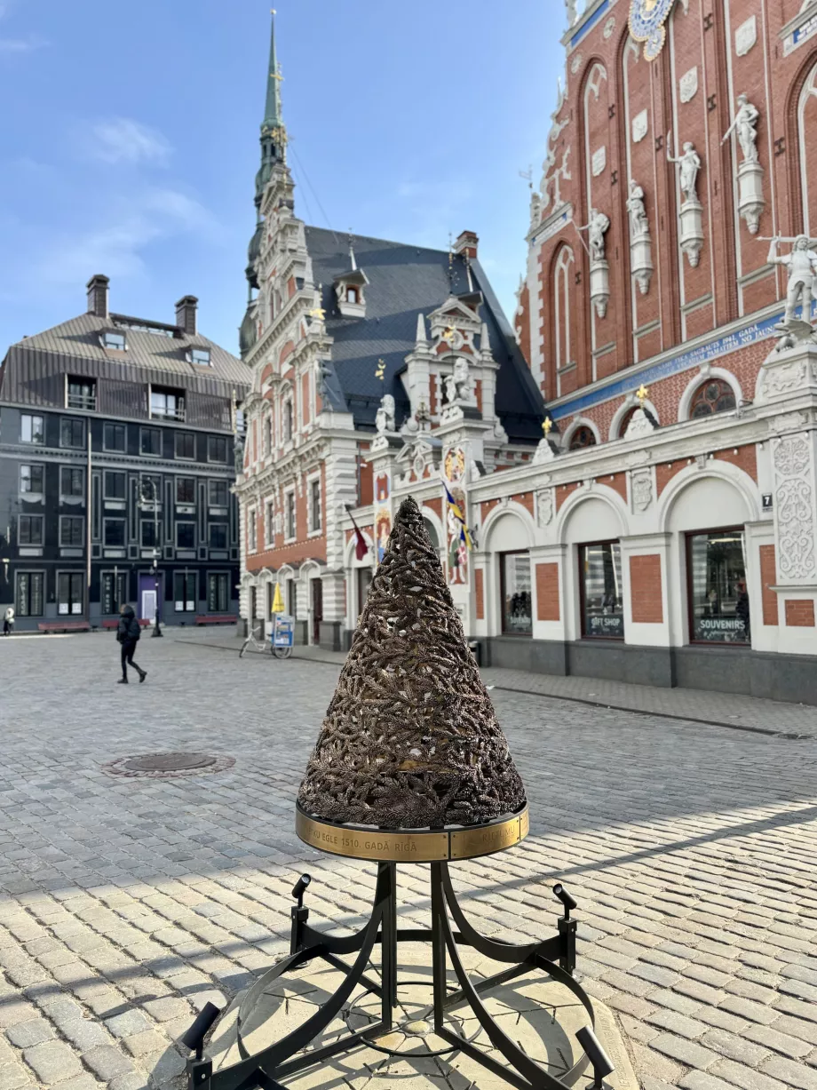 Den första julgranen i Riga