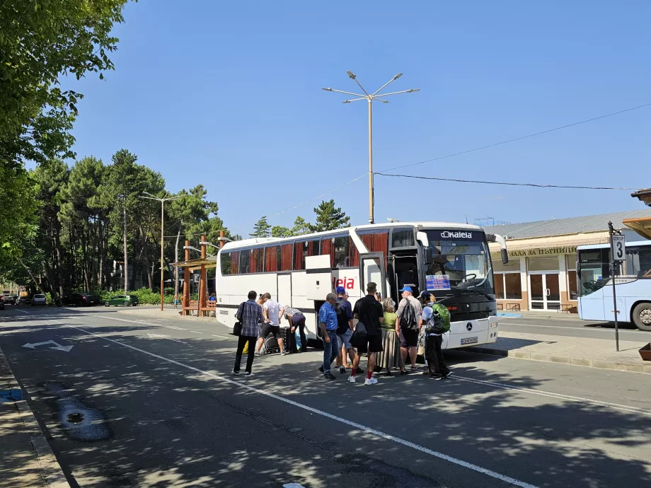 Långdistansbuss riktning Varna
