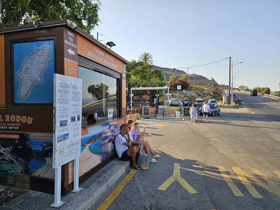 Försäljning av bussbiljetter, Lindos