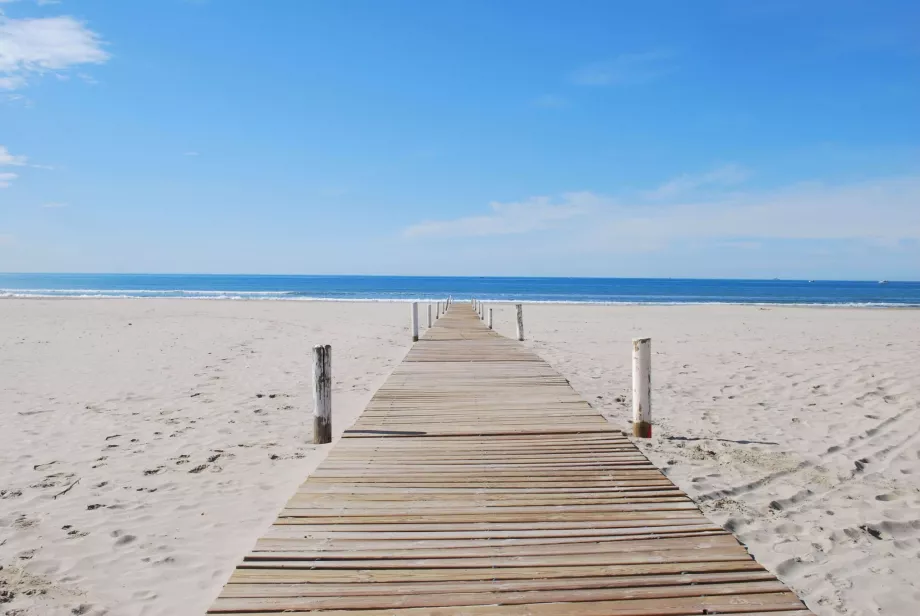 Strand nära Montpellier