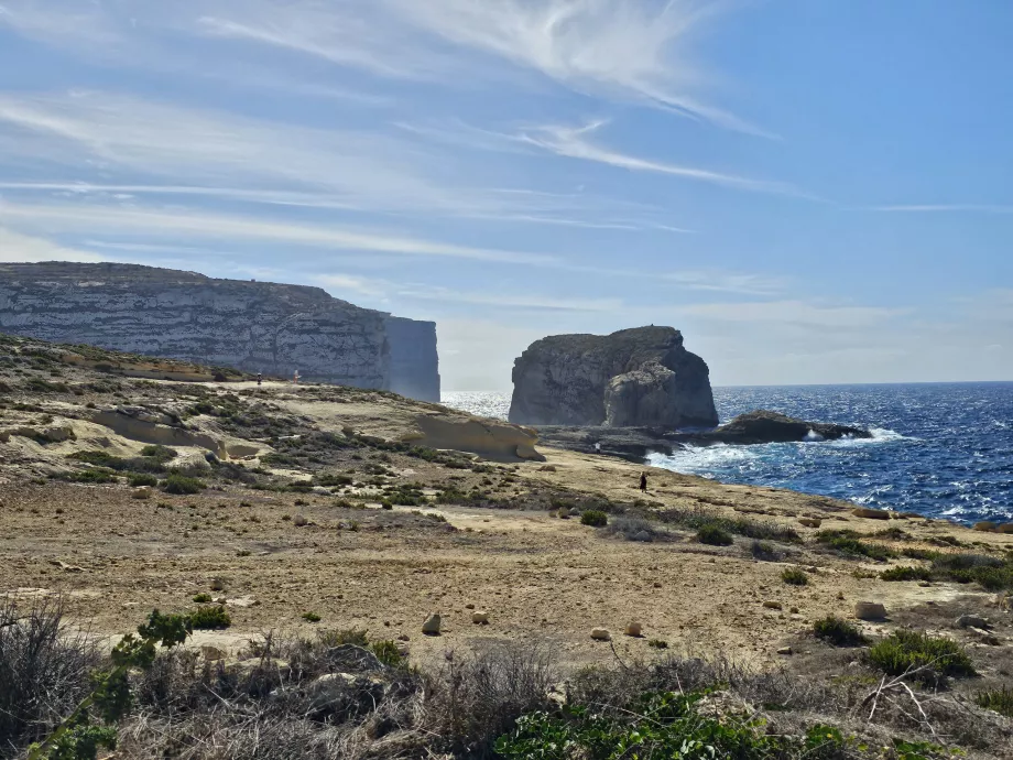 Väg till Dwejra Bay