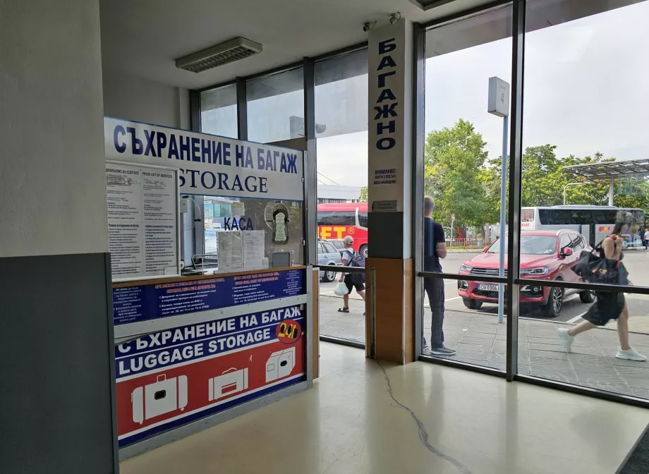 Bagageförvaring, busstation