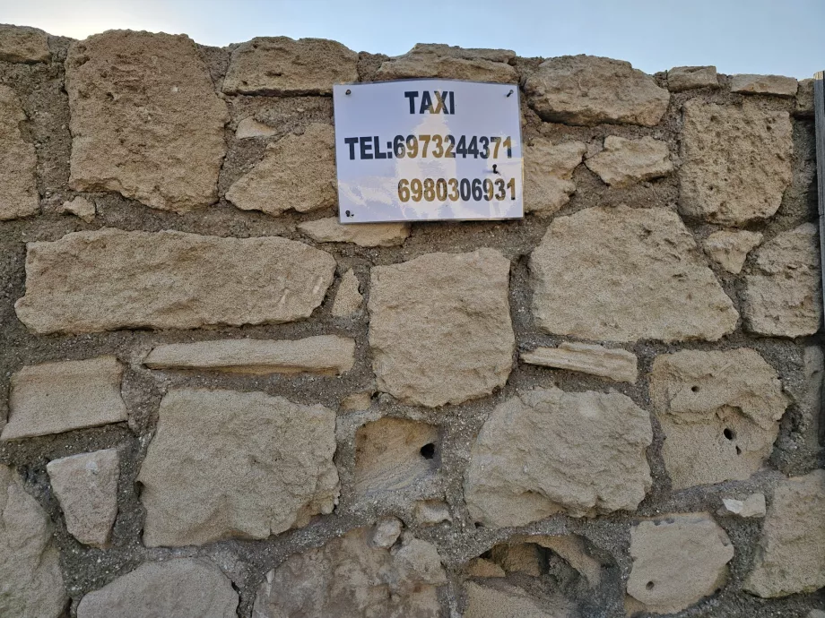 Telefonnummer till taxi