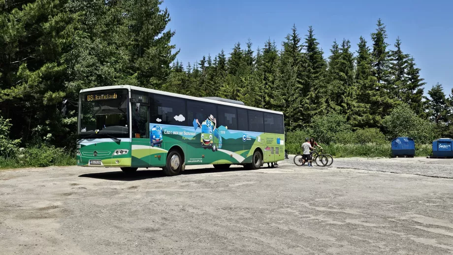 Busslinje 66 vid Hotel Moreni