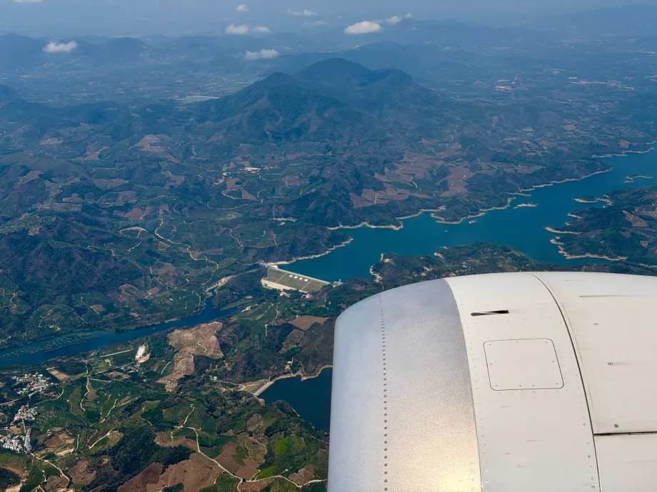 Innan landning på Hainan