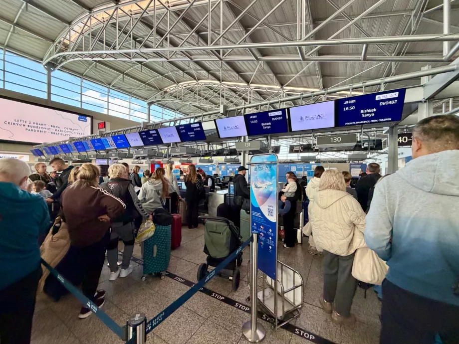 Incheckning för flyg PRG-SYX med SCAT