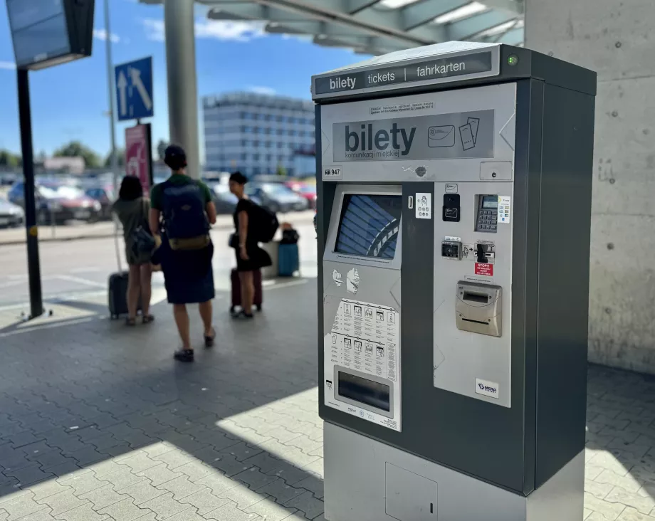 Biljettautomat på flygplatsen