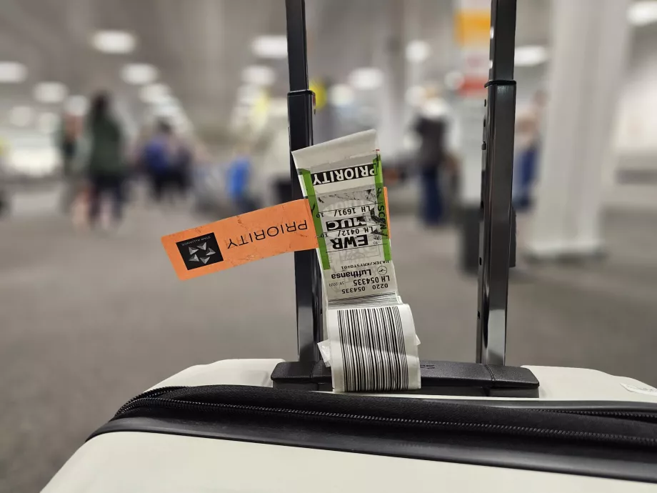 Prioriterad bagagetagg