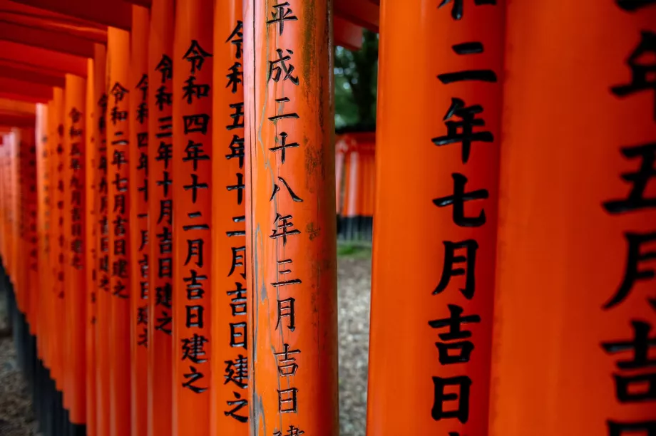 Detalj av torii-porten