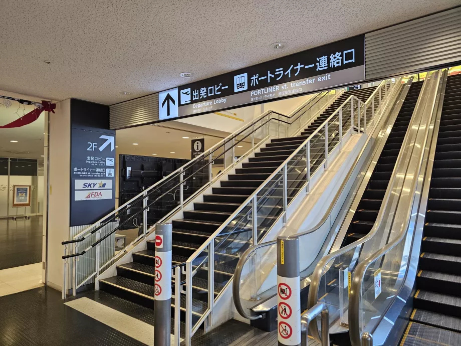 Trappa mot Portliner-monorailen