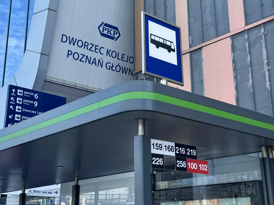 Busshållplats i Poznan