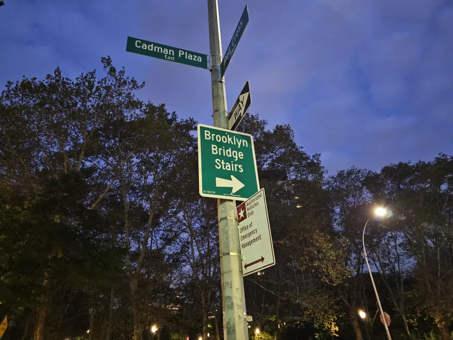 Vägbeskrivning till Brooklyn Bridge