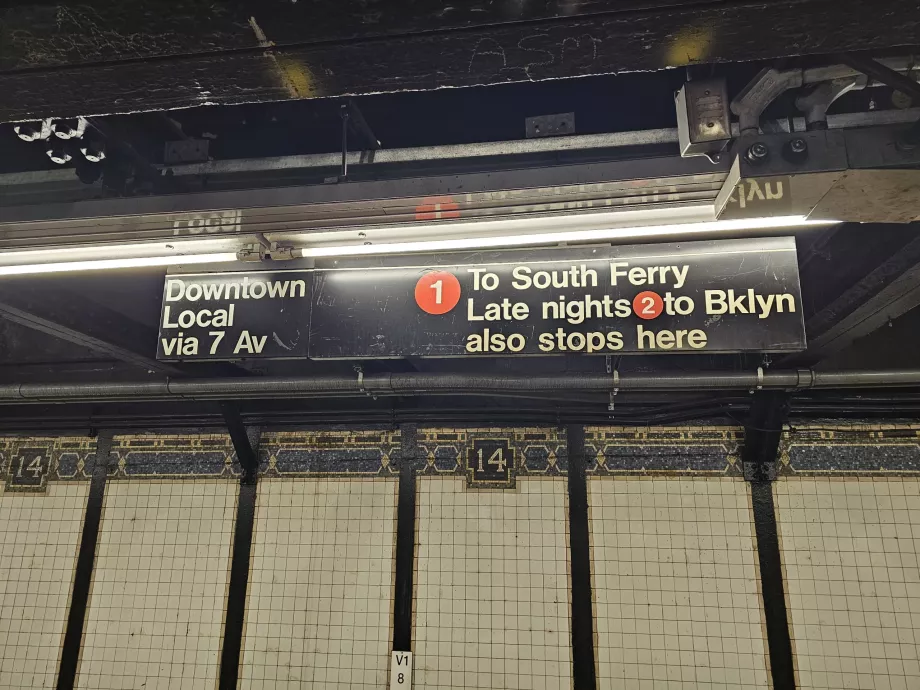 Skyltning i tunnelbanan