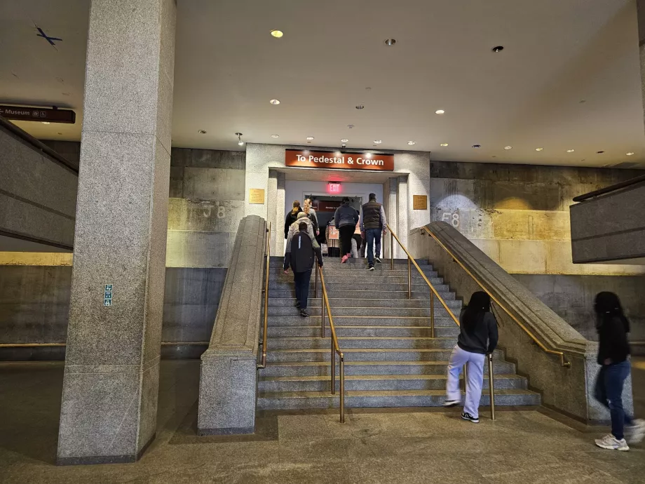 Ingång till piedestal