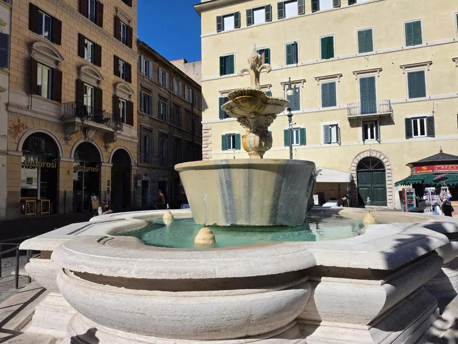 Campo de' Fiori, fontän