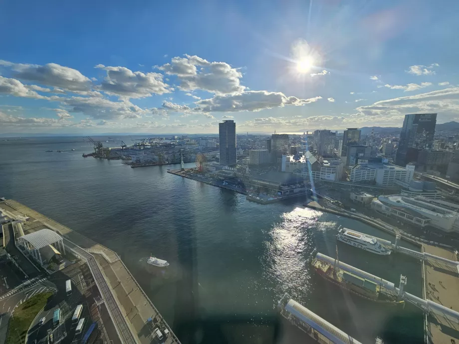 Utsikt från Kobe Port Tower