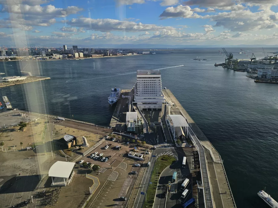 Utsikt från Kobe Port Tower