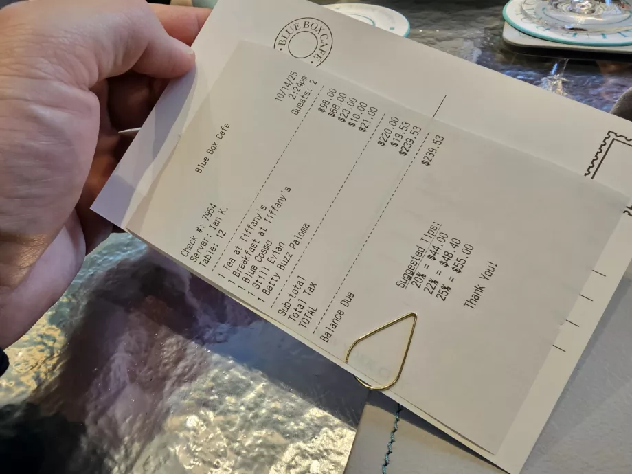 Blue Box, total räkning