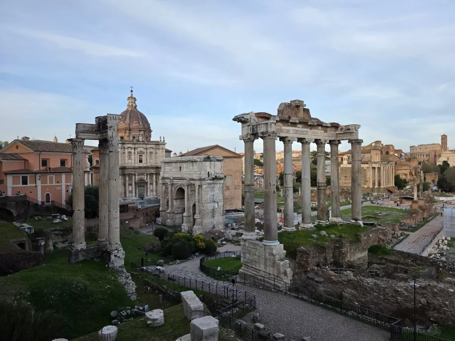 Utsikt över Forum Romanum från Capitolium