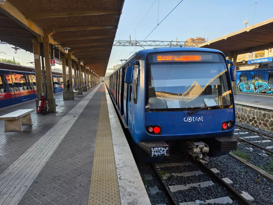 Tåget mellan Roma och Lido
