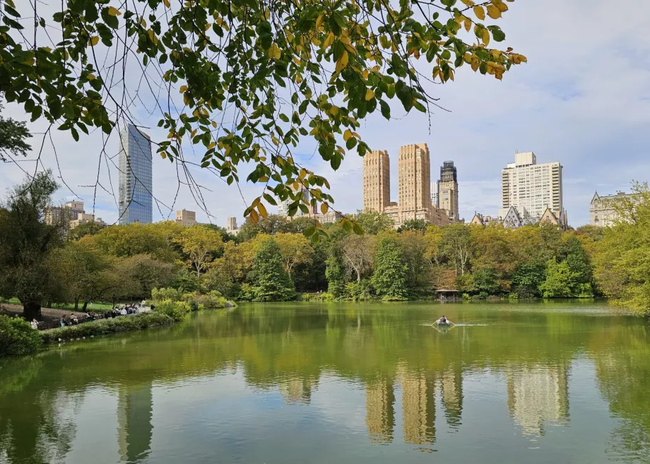 Sjön och Uptowns skyline