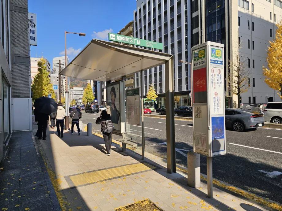 Kobe stad busshållplats