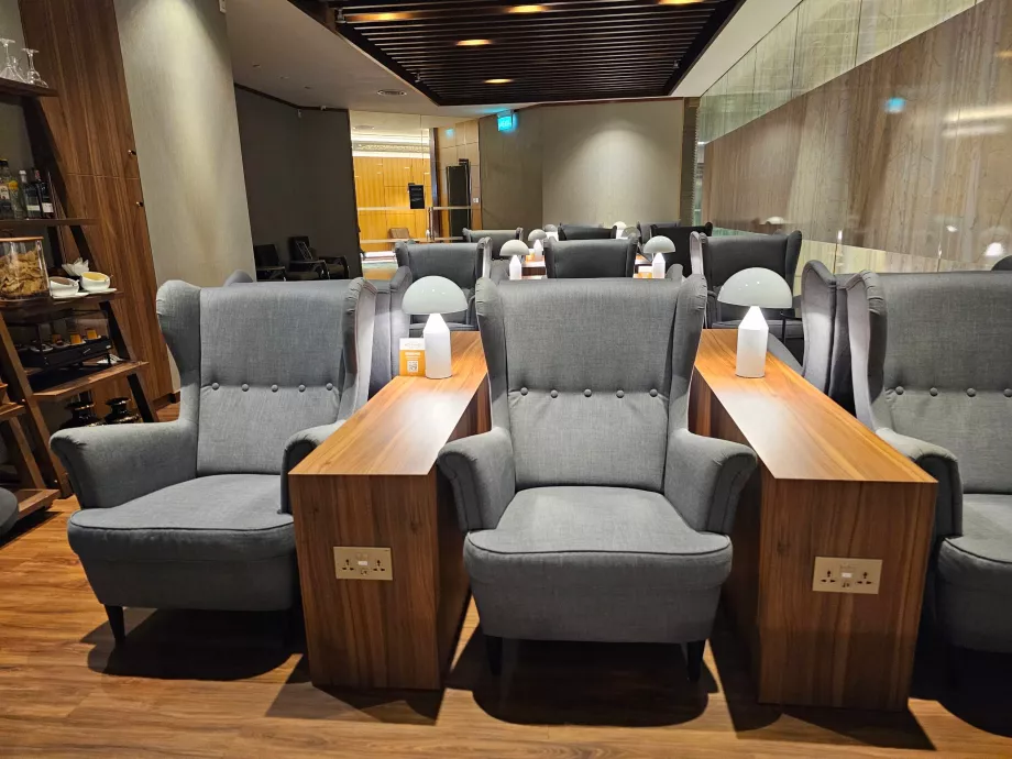Lounge på Singapores flygplats