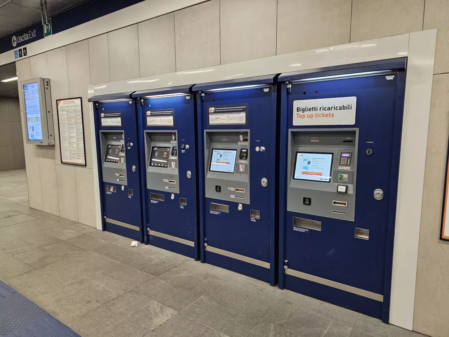 Biljettautomater i tunnelbanan