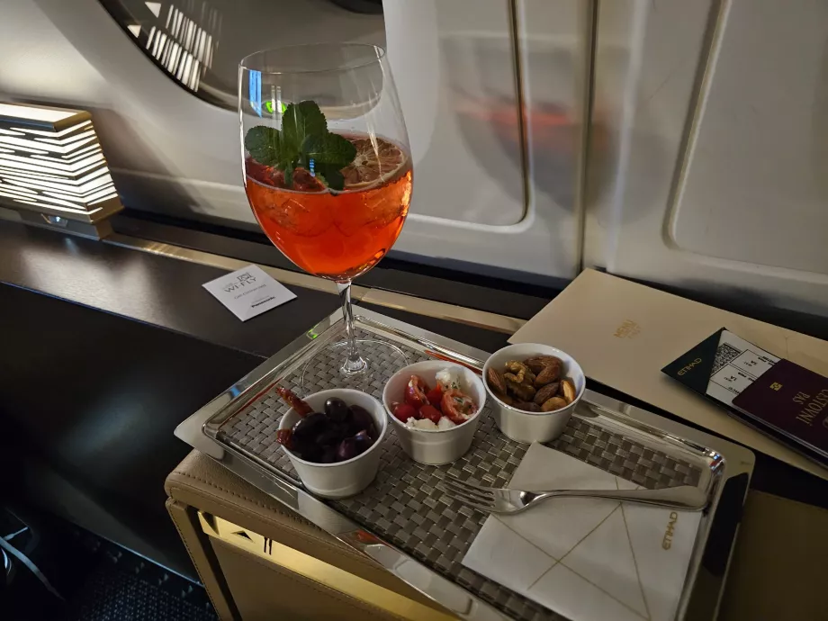 En cocktail under flygresan