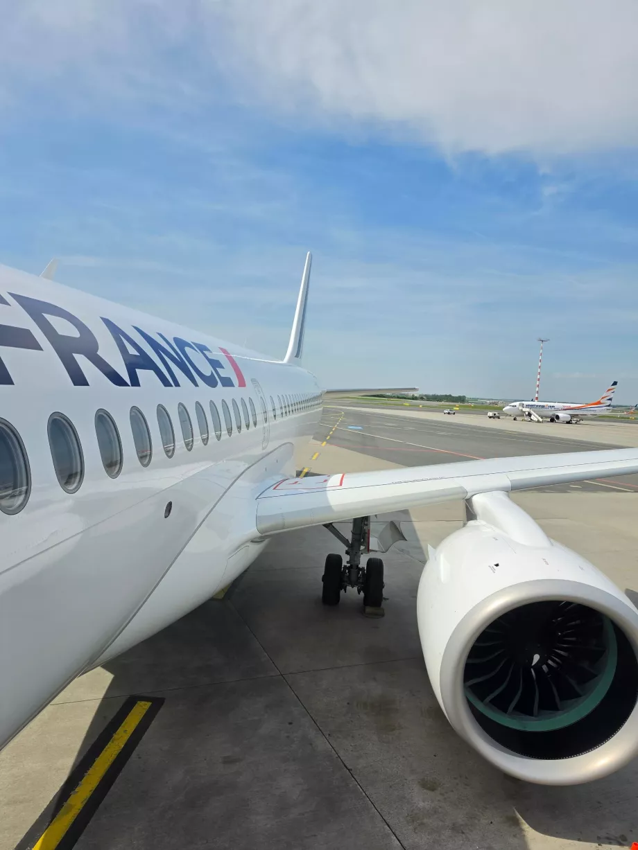 Ombordstigning på flygplanet