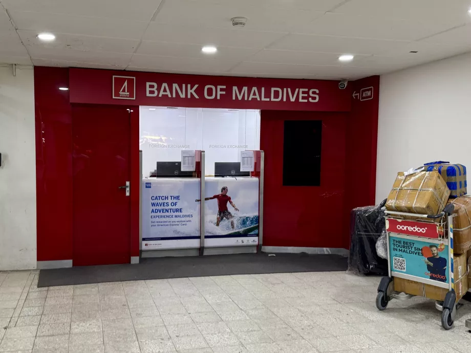 Bank of Maldives på Malé MLE flygplats