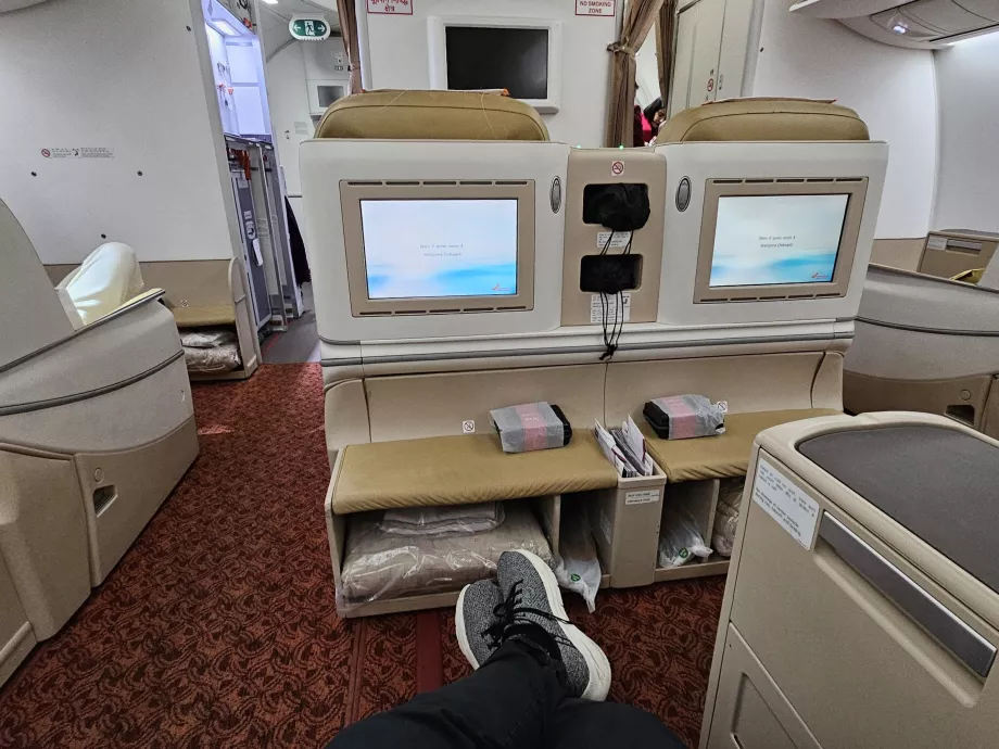 Benutrymme, Boeing 787, säte 2D