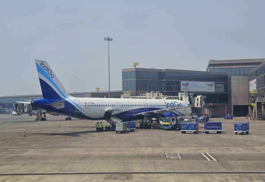 IndiGo, Airbus A320, Mumbai flygplats