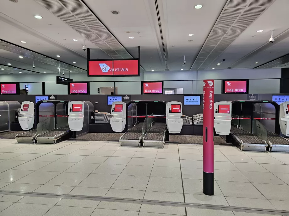 Incheckning på flygplats, Virgin Australia