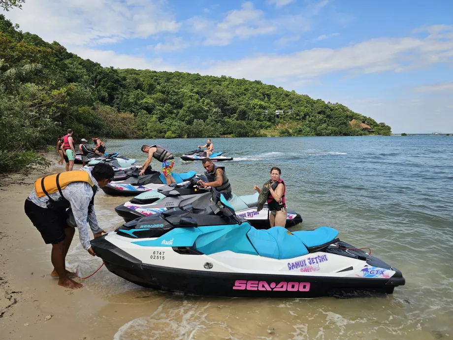 Stopp under resan från Koh Samui till Pig Island