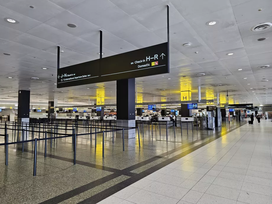 Incheckningslobbyn i Terminal 2