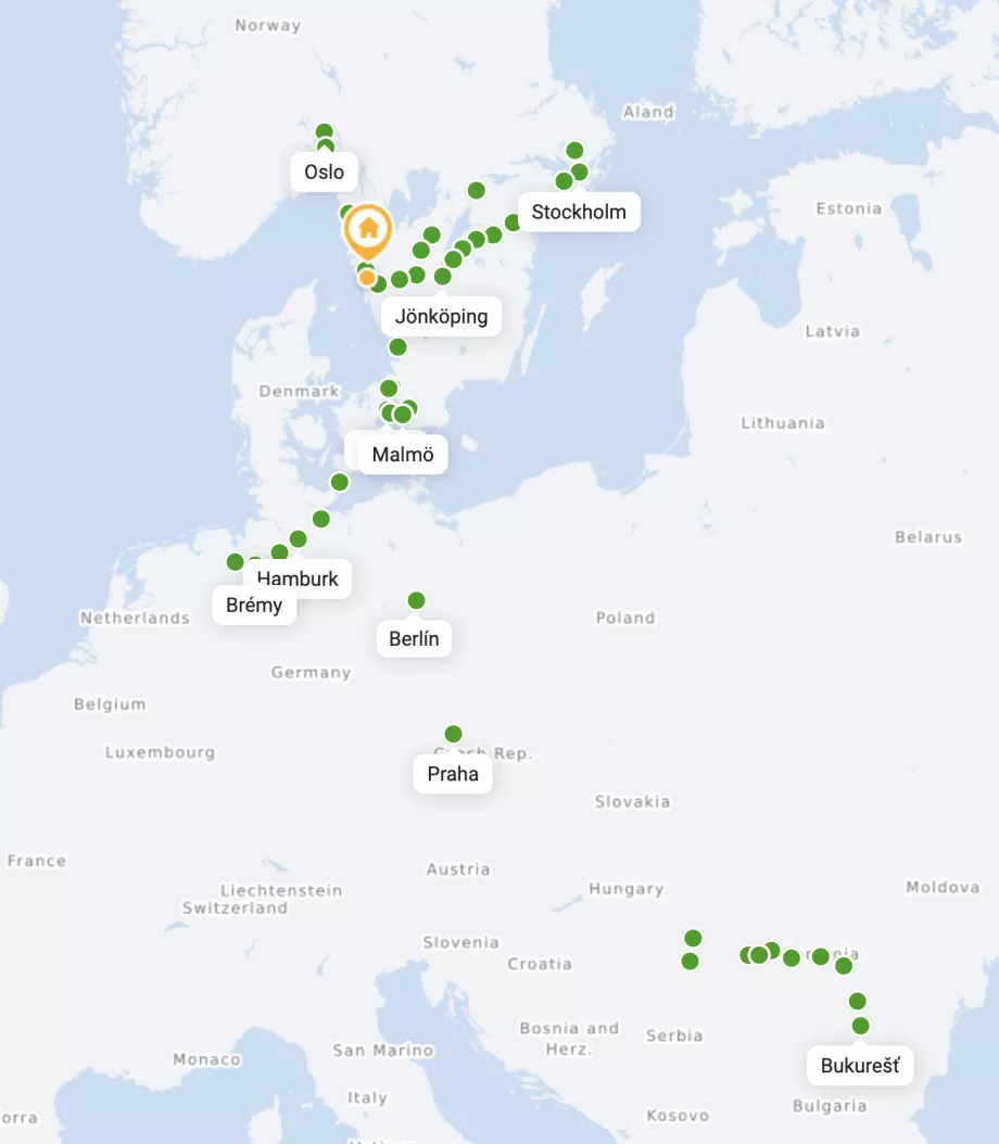 Flixbus-bussar till Göteborg